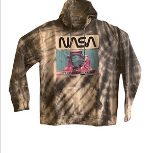 Unisex Nasa Hoodie Tie Dye Large NWOT